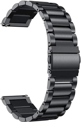 KHR Metal Strap For NoiseFit Twist (Sona gold) Smart Watch Strap(Black)