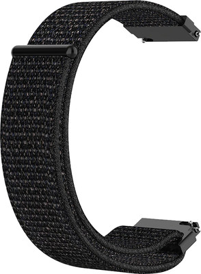 ACM Watch Strap Nylon Loop for Cultsport Beats Smartwatch Belt Black Smart Watch Strap(Black)