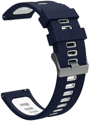 Colorcase Silicon Strap Compatible with Pebble Vama Smart Watch Smart Watch Strap(Blue)