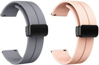 JOBINKA 22mm Silicone Strap Suitable For All 22mm Watches (Check Image,Description) Smart Watch Strap(Grey)