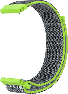 ACM Watch Strap Nylon Loop for Boat Wave Stride Voice Smartwatch Belt Green Smart Watch Strap(Green)