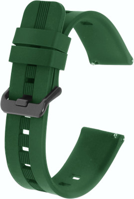 Colorcase Silicon Strap Compatible For Honor Choice Smart Watch Smart Watch Strap(Brown, Green)
