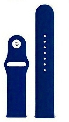 BLACK LOVIES 20 MM Soft Silicon Smartwatch Strap Compatible with spO2 (BSW001) Smart Watch Strap(Blue)