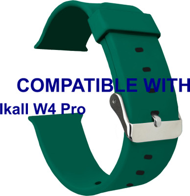 ACM WSM7A40GR1694 Sliding 44mm 49mm Watch Strap Silicone for Ikall W4 Pro Smartwatch Green Smart Watch Strap(Green)