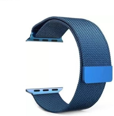 Melfo Magnetic Chain Strap Compatible with Hammer Activ 2.0 Smart Watch Smart Watch Strap(Blue)