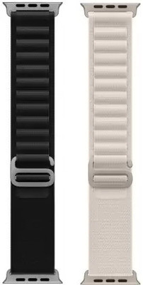 Geo SPORTS Alpine loop Adjustable Metal G-Hook Premium black and white Strap Smart Watch Strap(Black, White) deal from flipkart Geo SPORTS Alpine loop Adjustable Metal G-Hook Premium black and white Strap Smart Watch Strap(Black, White) deal from flipkart