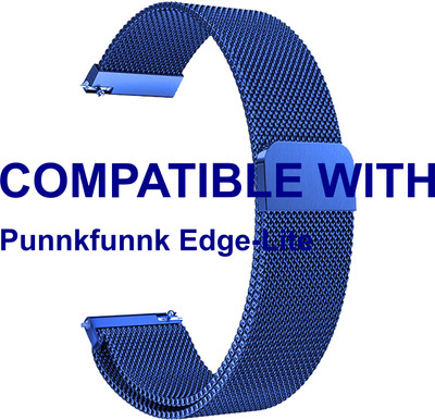 ACM WSM4M22BL3936 Watch Strap Magnetic Belt 22mm for Punnkfunnk Edge-Lite Smartwatch Blue Smart Watch Strap(Blue)