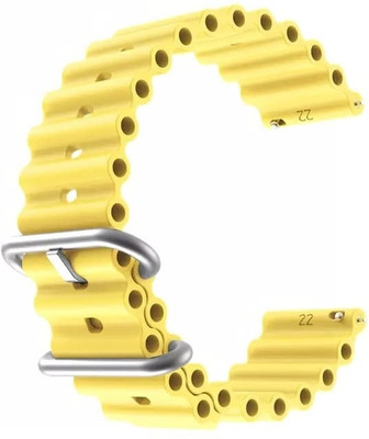 Like Star 22mm Soft (compatible Watch List In Photo & Description) Smart Watch Strap(Yellow)
