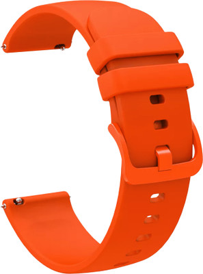 ACM Watch Strap Silicone Color Hook for Garmin Venu Sq 2 Smartwatch Belt Band Orange Smart Watch Strap(Orange)