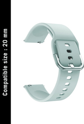 DailyObjects Premium Lightweight Sea Green Silicone Buckle Universal Wrist Watch Band for 20mm Sweat-resistant | Hook Closure | Compatible For Samsung/OnePlus/Fitbit Smartwatches Smart Watch Strap(Green) DailyObjects Premium Lightweight Sea Green Silicone Buckle Universal Wrist Watch Band for 20mm Sweat-resistant | Hook Closure | Compatible For Samsung/OnePlus/Fitbit Smartwatches Smart Watch Strap(Green)