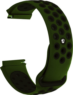 ACM Watch Strap for Noise Noisefit Evolve 2 Play Smartwatch Green & Black Smart Watch Strap(Mullti Color)