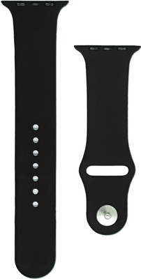 BLACK LOVIES 42/44mm Soft Silicon Smartwatch Strap Compatible with Appl Watch Series 4 (42/44 Smart Watch Strap(Black)