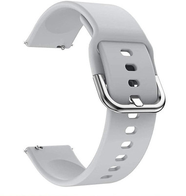 PUNAK 20 MM Silicon Smartwatch Strap Smart Watch Strap(Grey)