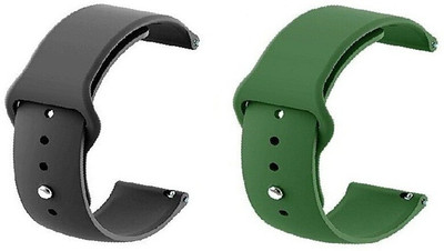 BLACK LOVIES 20 mm Smartwatch Strap Compatible With Fire bolt spO2 BSW001 Smart Watch Strap(Black, Green)
