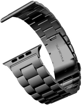 Like Star iWatch Straps Watch 42mm / 44mm for iWatch Band Series 1/2/3/4/5 Jet Black Smart Watch Strap(Black)