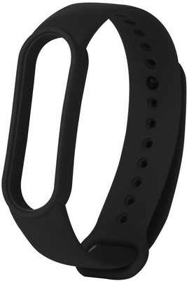 PORTLIX BEST BUY SOFT SILICON BAND BRACELET STRAP COMPATIBLE WITH XIAOMI MI BAND 5 AND XIAOMI MI BAND 6(NOT FOR MI BAND 4/3/2) (WATCH NOT INCLUDED) (MODEL 2020/2021) (BLACK) Smart Band Strap(Black)