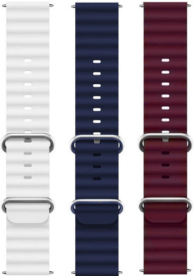 BLACK LOVIES 22MM Smart Watch Strap Belt For Noise Colorfit Icon 2 / Icon 3 / Icon 3 Plus Only. Smart Watch Strap(White, Blue, Purple)