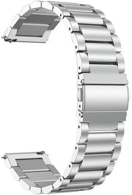 Melfo Steel SS Strap Compatible For Fire Boltt Click Bsw221 Smart Watch Smart Watch Strap(Silver)