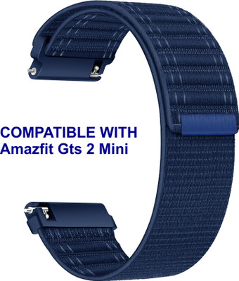 ACM WSM39A20BL1015 Watch Strap Nylon Soft 20mm for Amazfit Gts 2 Mini Smartwatch Blue Smart Watch Strap(Blue)