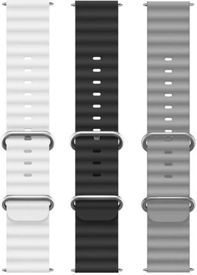 BLACK LOVIES 22MM Smart Watch Strap Belt For Noise Colorfit Icon 2 / Icon 3 / Icon 3 Plus Only. Smart Watch Strap(White, Black, Grey)