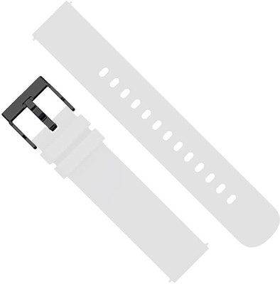 A3sprime Universal Soft Silicon Strap Suitable for All 20mm Smartwatch Smart Watch Strap(White)