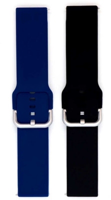 ATSK HUB Smart watch band strap belt 22mm for ladies/Mens smartwatch band Silicon Smart Watch Strap(Blue, Black)