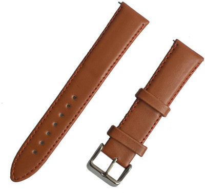 Melfo Synthetic Leather Strap Compatible with V2a Cimo 1 Smart Watch Strap(Gold, Brown)