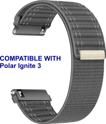 ACM WSM39A20GY2941 Watch Strap Nylon Soft 20mm for Polar Ignite 3 Smartwatch Belt Grey Smart Watch Strap(Grey)