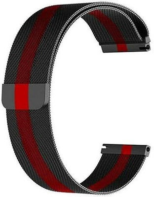 RUPELIK 20mm Chain Watch Strap Suitable For All 20mm Watches (Check Photo & Description) Smart Watch Strap(Red)