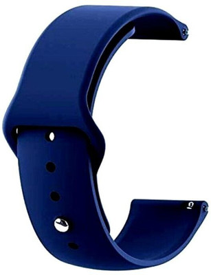 BLACK LOVIES 20 MM Soft Silicon Smartwatch Strap Compatible With BOOAT Wave pro. Smart Watch Strap(Blue)