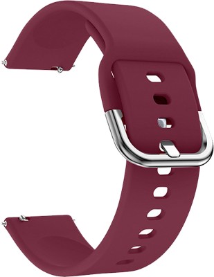ACM Watch Strap Silicone Belt 19mm for Portronics Yogg Kronos Por-991 (Purple) Smart Watch Strap(Purple)