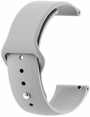 AOnes Silicone Belt Watch Strap for Pebble Matrix Smart Watch Strap(Grey)