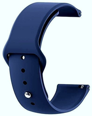 BLACK LOVIES 20 MM Soft Silicon Strap Compatible With Noi_ se Color fit Brio. Smart Watch Strap(Blue)