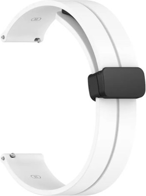Melfo Folding Buckle Smart Watch Strap Compatible with Fastrack Reflex Play+ Smart Watch Smart Watch Strap(White) Melfo Folding Buckle Smart Watch Strap Compatible with Fastrack Reflex Play+ Smart Watch Smart Watch Strap(White)