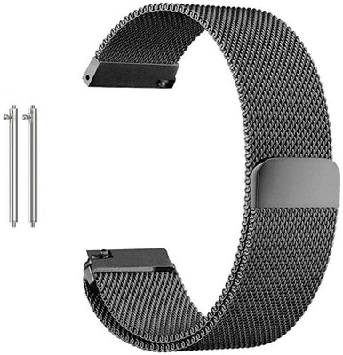 Gadgetzilla Silicone Strap 19mm Replacement Band Strap With Metal Buckle Compatible With Noise Colorfit Pro 2, Boat Storm Smart Watch & Watches With 19mm Lugs Smart Watch Strap(Black) Gadgetzilla Silicone Strap 19mm Replacement Band Strap With Metal Buckle Compatible With Noise Colorfit Pro 2, Boat Storm Smart Watch & Watches With 19mm Lugs Smart Watch Strap(Black)