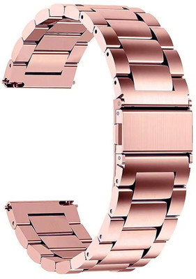 AOnes Watch Strap Premium Stainless Steel Metal for Fastrack Fr1|1.39 Inch Smart Watch Strap(Pink)