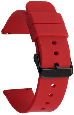 Zelfo Silicon Strap BeltCompatible with Pebble Magnum Smart Watch Smart Watch Strap(Black)