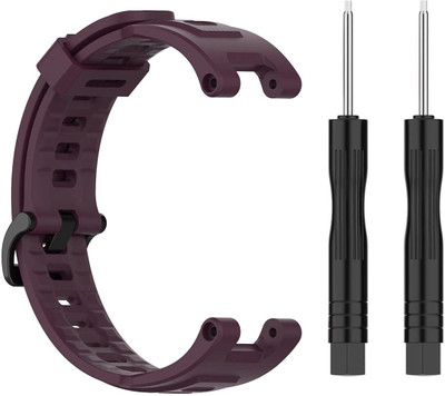 RUPELIK Silicon Strap for Amazfit T-Rex/Amazfit Trex Pro(with Installation Tools) Purple Smart Watch Strap(Purple)