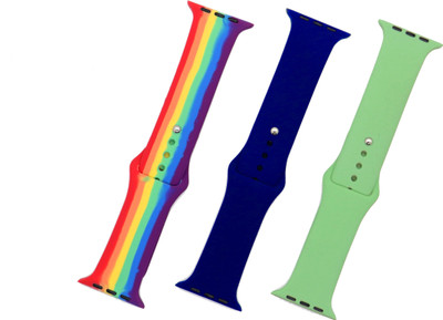 BLACK LOVIES SOFT SILICON BELT FOR T800 ULTRA Smart Watch Strap(Blue, Mullti Color, Green)