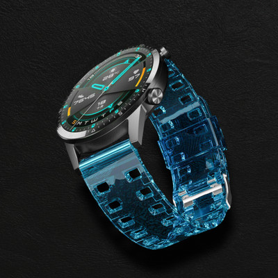 ACM Watch Strap Transparent Design for Aqfit W10 Smartwatch Belt Band Blue Smart Watch Strap(Blue)