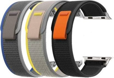 Nice Assoseries HUB Trail Loop Bands/Straps Compatible with Watch 49mm 45mm 44mm 42mm, Adjustable Velcro Premium Strap for iWatch Ultra & Ultra 2 Series SE 8 7 6 5 4 3 2 1. (Only 3 Pcs Trail Loop Strap, Watch NOT Included) Smart Watch Strap (Black, Blue, Yellow) Smart Watch Strap(Black, Blue, Yellow Nice Assoseries HUB Trail Loop Bands/Straps Compatible with Watch 49mm 45mm 44mm 42mm, Adjustable Velcro Premium Strap for iWatch Ultra & Ultra 2 Series SE 8 7 6 5 4 3 2 1. (Only 3 Pcs Trail Loop Strap, Watch NOT Included) Smart Watch Strap (Black, Blue, Yellow) Smart Watch Strap(Black, Blue, Yellow