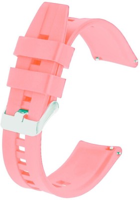 Zelfo Silicone Strap Compatible with Pebble Blaze Smart Watch Smart Watch Strap(White, Pink)