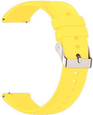 Melfo Smart Watch Strap Belt Flexible Rubber Strap Belt Compatible With Noise Origin Smart Watch 700190 mm Smart Watch Strap(Yellow)