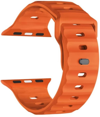Colorcase Silicon Strap Compatible For Hammer Active 2.0 Plus Smart Watch Smart Watch Strap(Orange)