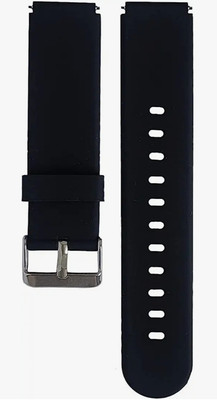 Reboot 19mm Silicone Smart Watch Strap for All Watches Smart Watch Strap(Black)