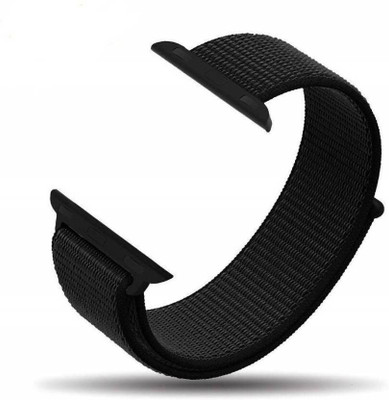 HIGAR Classic Double Layer Woven Nylon band for 42mm / 44mm iwatch Smart Watch Strap(Black)