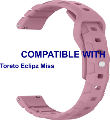 ACM WSM30R22PU5040 Watch Strap Silicone Belt 22mm for Toreto Eclipz Miss Smartwatch Purple Smart Watch Strap(Purple)