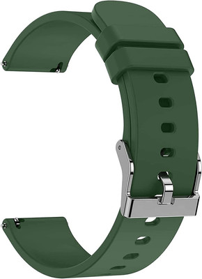 Melfo Soft Silicone Strap Compatible with NoiseFit Evolve 3 Smart Watch Strap(Green)