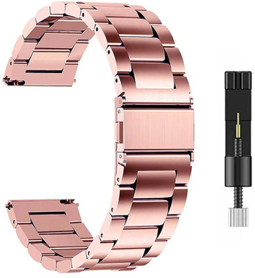 AOnes Watch Strap Stainless Steel Metal for Layers Anarc Smart Watch Strap(Pink)
