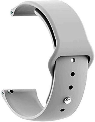 PUNAK 22MM Soft Silicon Smartwatch Band Strap Smart Watch Strap(Grey)